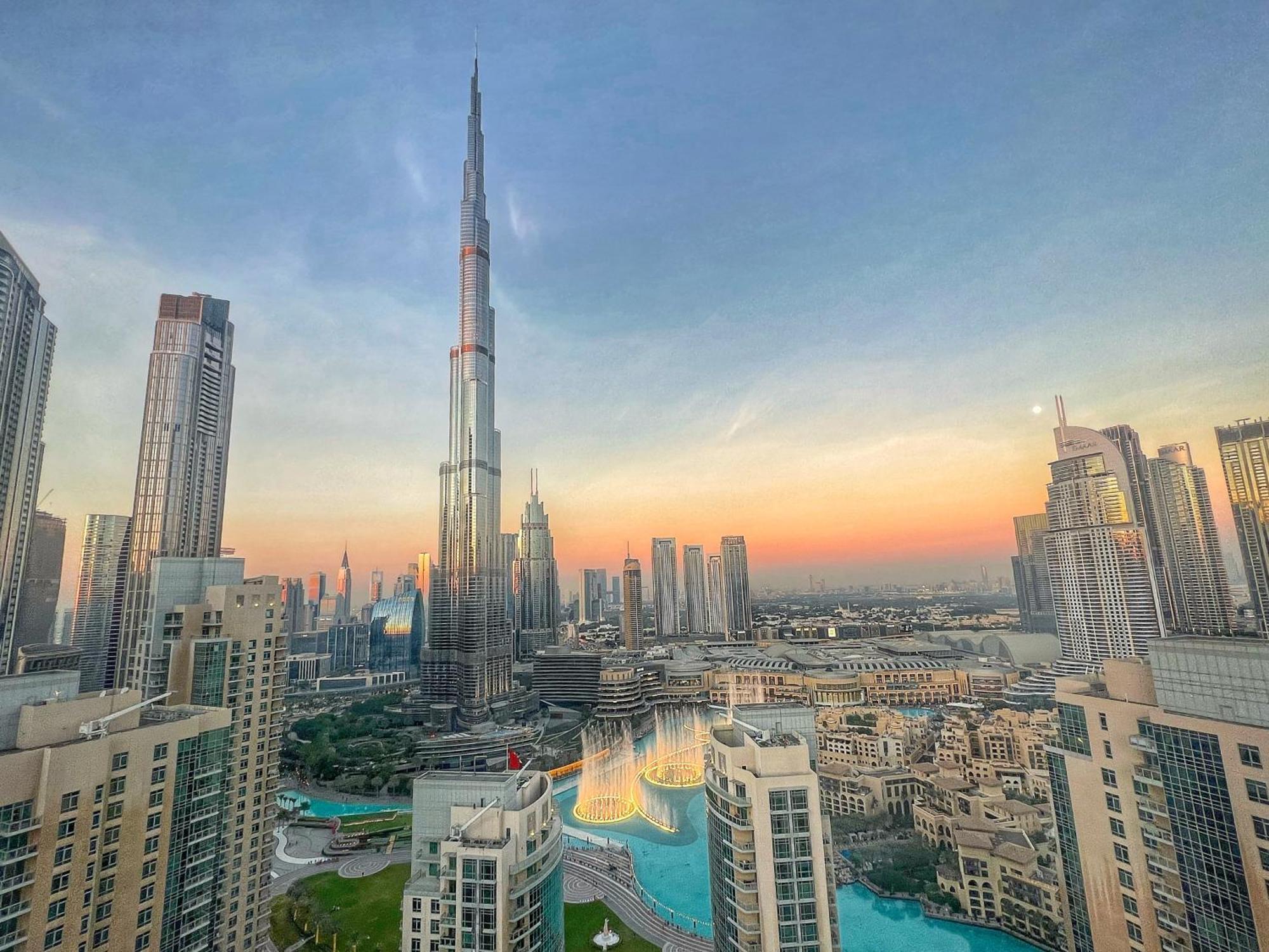 Prestige Living 2Br With Full Burj Khalifa And Fountain View By Auberge Dubaï Extérieur photo
