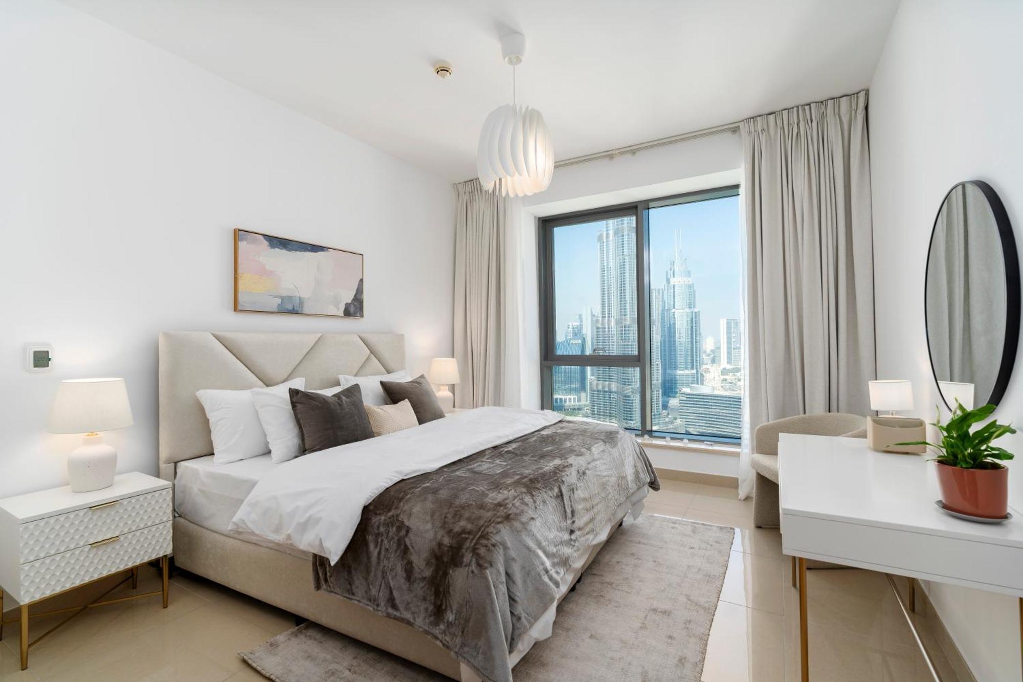 Prestige Living 2Br With Full Burj Khalifa And Fountain View By Auberge Dubaï Extérieur photo