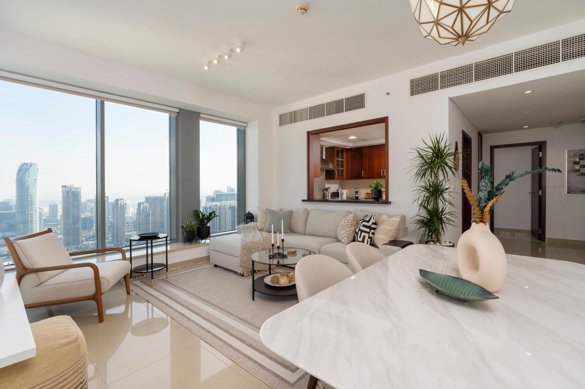 Prestige Living 2Br With Full Burj Khalifa And Fountain View By Auberge Dubaï Extérieur photo